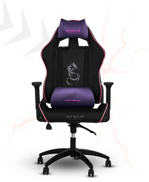 XMAX / Rio Balerion Terletmez Kadife Kumaş Siyah Gaming Oyuncu Koltuğu / 120 Kg Taşır