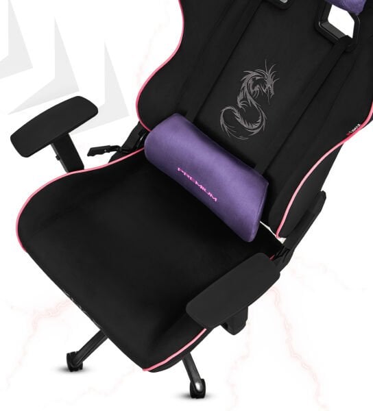 XMAX / Rio Balerion Terletmez Kadife Kumaş Siyah Gaming Oyuncu Koltuğu / 120 Kg Taşır