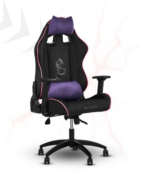 XMAX NO NAME / Rio Balerion Terletmez Kadife Kumaş Siyah Gaming Oyuncu Koltuğu / 120 Kg Taşır