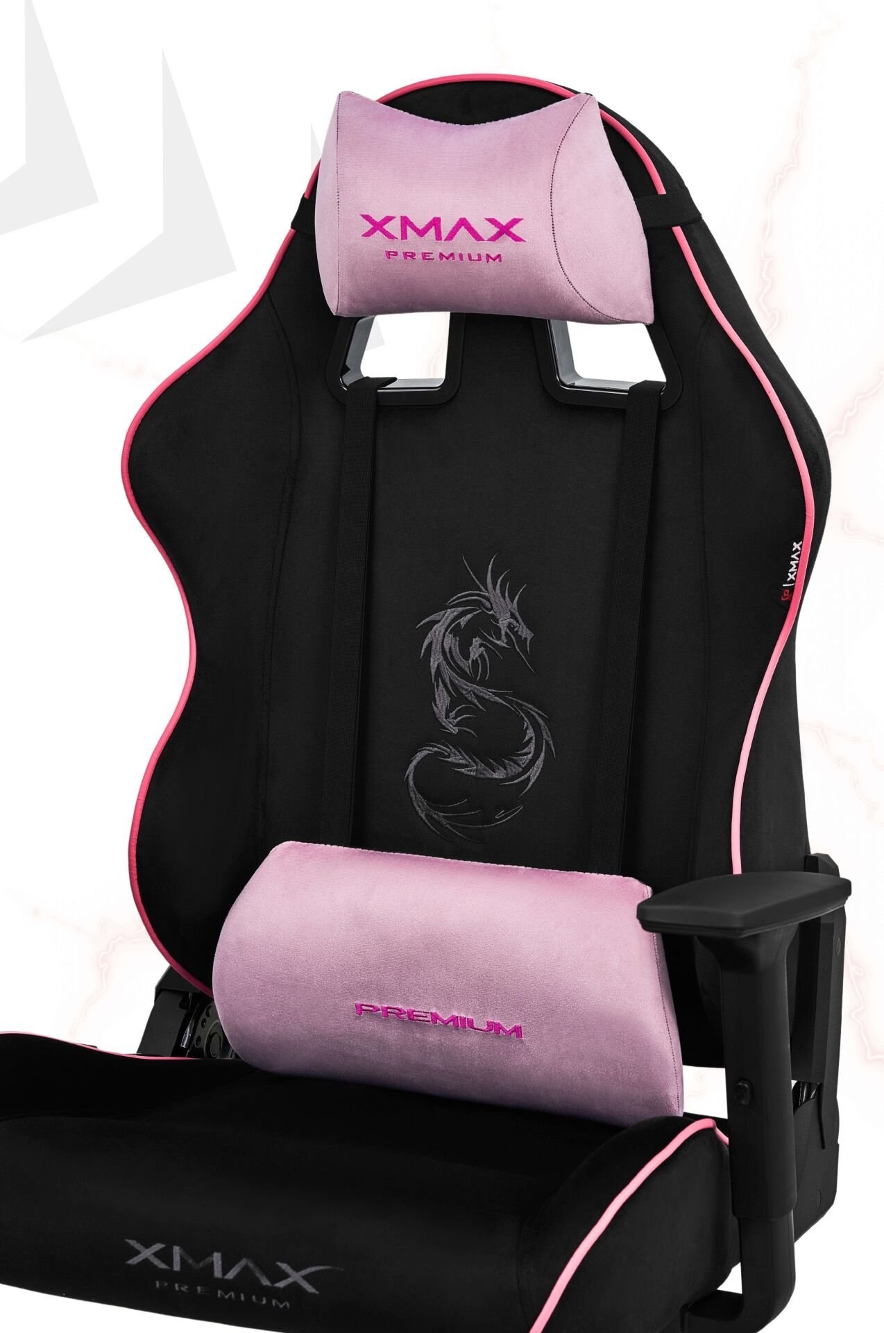 XMAX / Rio Balerion Terletmez Kadife Kumaş Siyah Gaming Oyuncu Koltuğu / 120 Kg Taşır