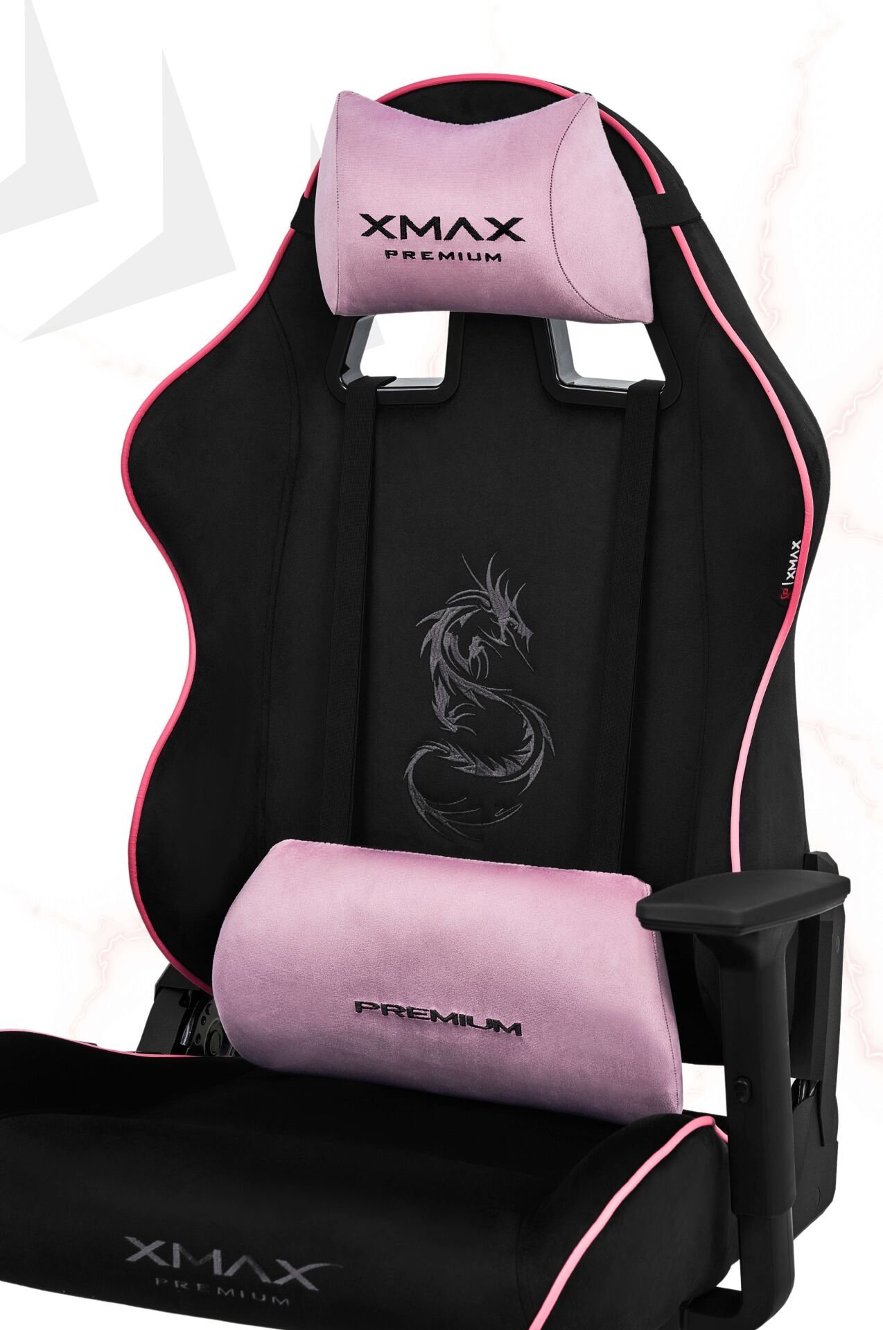 XMAX / Rio Balerion Terletmez Kadife Kumaş Siyah Gaming Oyuncu Koltuğu / 120 Kg Taşır