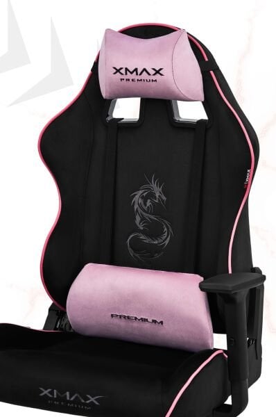 XMAX / Rio Balerion Terletmez Kadife Kumaş Siyah Gaming Oyuncu Koltuğu / 120 Kg Taşır