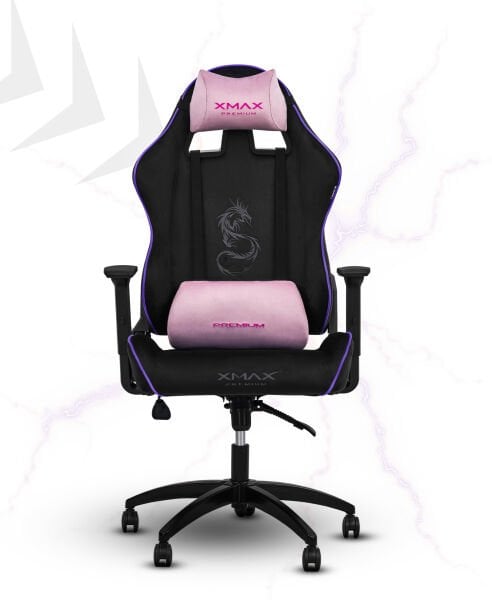 XMAX / Rio Balerion Terletmez Kadife Kumaş Siyah Gaming Oyuncu Koltuğu / 120 Kg Taşır