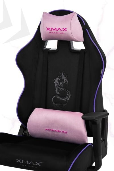 XMAX / Rio Balerion Terletmez Kadife Kumaş Siyah Gaming Oyuncu Koltuğu / 120 Kg Taşır