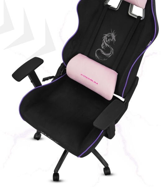 XMAX / Rio Balerion Terletmez Kadife Kumaş Siyah Gaming Oyuncu Koltuğu / 120 Kg Taşır