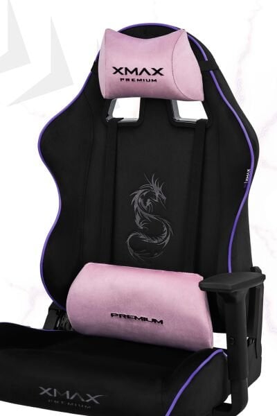 XMAX / Rio Balerion Terletmez Kadife Kumaş Siyah Gaming Oyuncu Koltuğu / 120 Kg Taşır