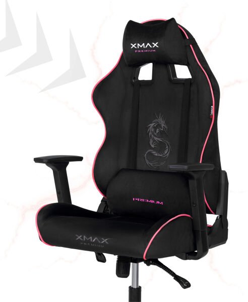XMAX / Rio Balerion Terletmez Kadife Kumaş Siyah Gaming Oyuncu Koltuğu / 120 Kg Taşır