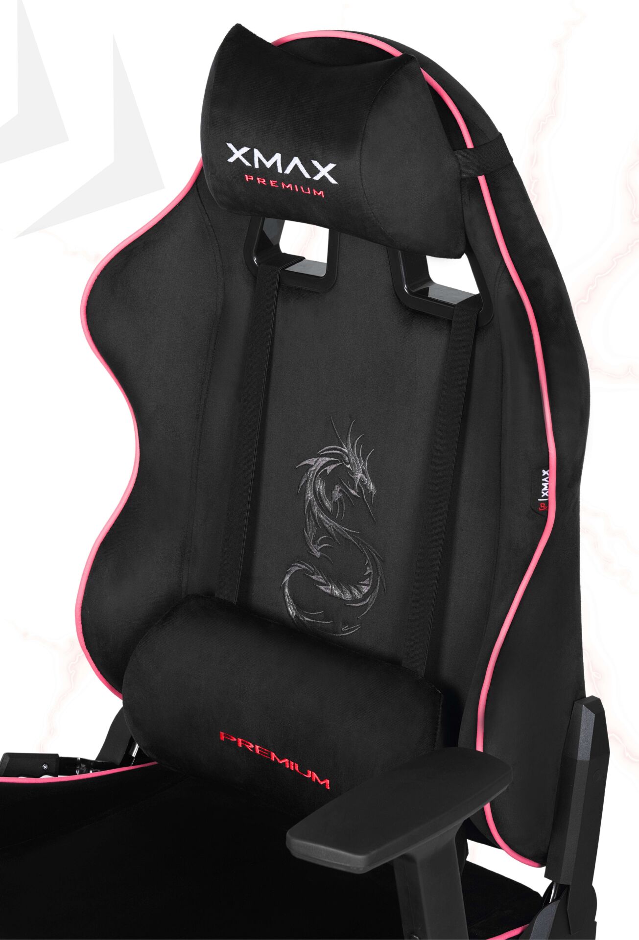 XMAX / Rio Balerion Terletmez Kadife Kumaş Siyah Gaming Oyuncu Koltuğu / 120 Kg Taşır
