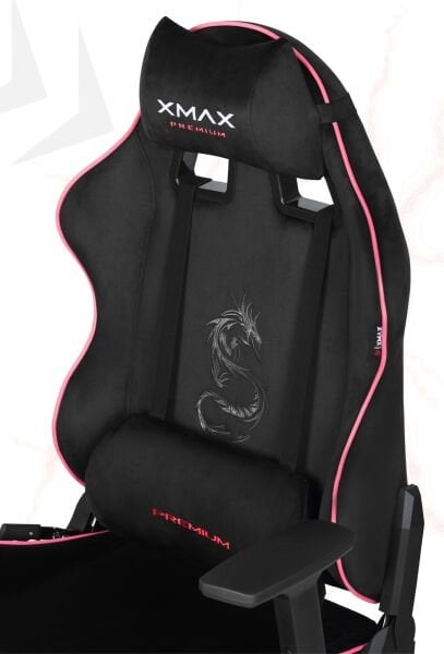 XMAX / Rio Balerion Terletmez Kadife Kumaş Siyah Gaming Oyuncu Koltuğu / 120 Kg Taşır