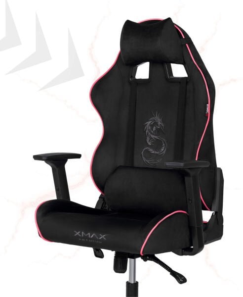XMAX NO NAME / Rio Balerion Terletmez Kadife Kumaş Siyah Gaming Oyuncu Koltuğu / 120 Kg Taşır