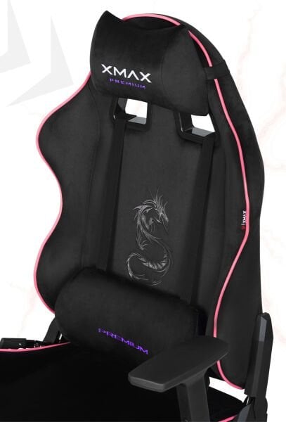 XMAX / Rio Balerion Terletmez Kadife Kumaş Siyah Gaming Oyuncu Koltuğu / 120 Kg Taşır