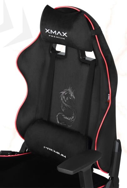 XMAX / Rio Balerion Terletmez Kadife Kumaş Siyah Gaming Oyuncu Koltuğu / 120 Kg Taşır