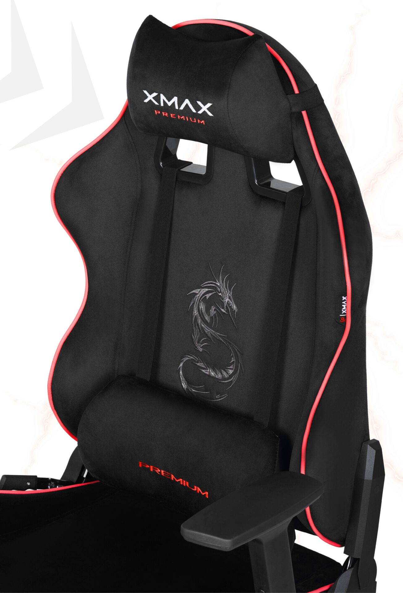 XMAX / Rio Balerion Terletmez Kadife Kumaş Siyah Gaming Oyuncu Koltuğu / 120 Kg Taşır