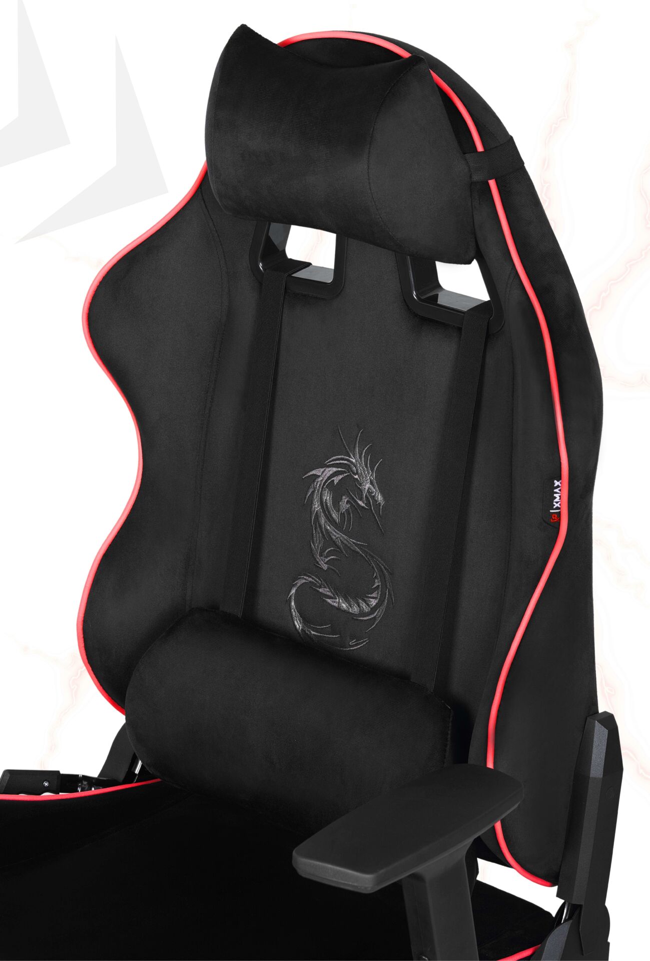 XMAX NO NAME / Rio Balerion Terletmez Kadife Kumaş Siyah Gaming Oyuncu Koltuğu / 120 Kg Taşır