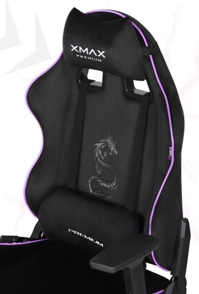 XMAX / Rio Balerion Terletmez Kadife Kumaş Siyah Gaming Oyuncu Koltuğu / 120 Kg Taşır