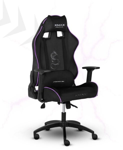 XMAX / Rio Balerion Terletmez Kadife Kumaş Siyah Gaming Oyuncu Koltuğu / 120 Kg Taşır