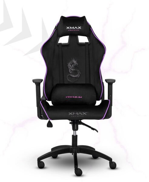 XMAX / Rio Balerion Terletmez Kadife Kumaş Siyah Gaming Oyuncu Koltuğu / 120 Kg Taşır