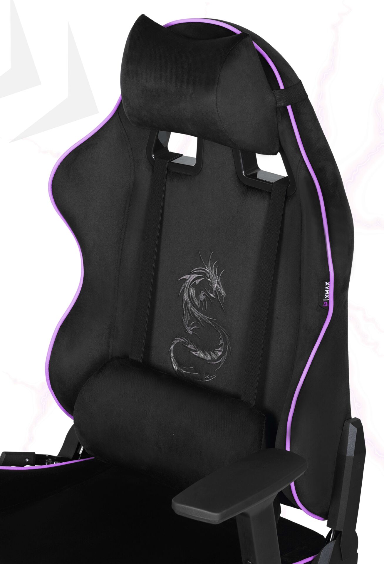XMAX NO NAME / Rio Balerion Terletmez Kadife Kumaş Siyah Gaming Oyuncu Koltuğu / 120 Kg Taşır