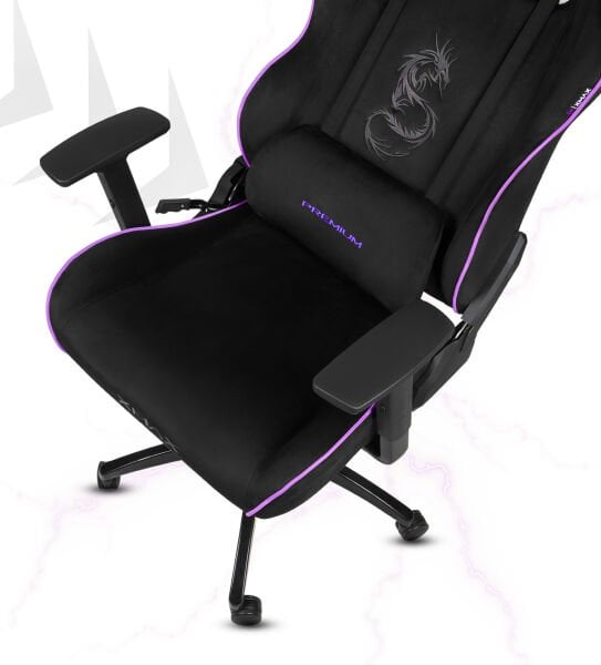 XMAX / Rio Balerion Terletmez Kadife Kumaş Siyah Gaming Oyuncu Koltuğu / 120 Kg Taşır