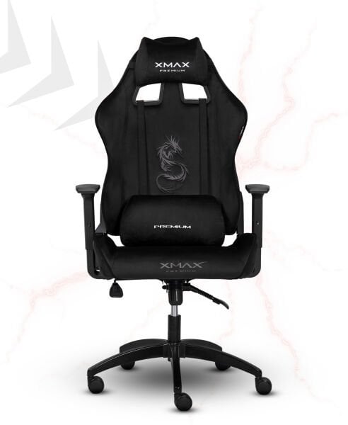 XMAX / Rio Balerion Terletmez Kadife Kumaş Siyah Gaming Oyuncu Koltuğu / 120 Kg Taşır