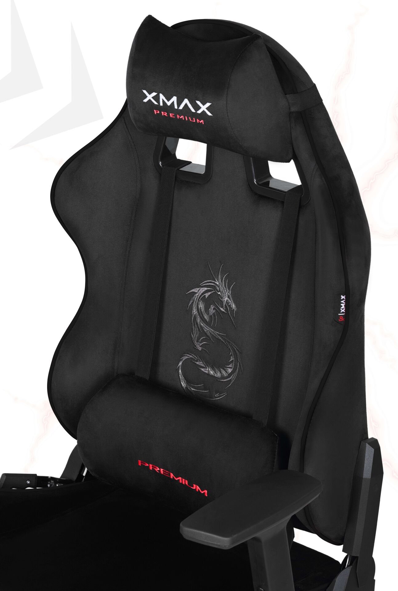 XMAX / Rio Balerion Terletmez Kadife Kumaş Siyah Gaming Oyuncu Koltuğu / 120 Kg Taşır
