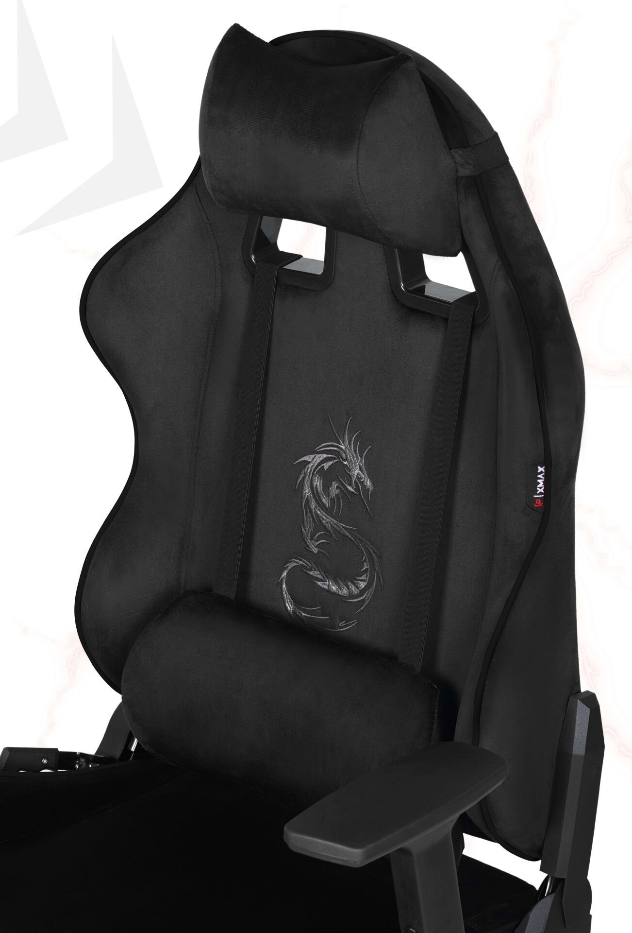 XMAX NO NAME / Rio Balerion Terletmez Kadife Kumaş Siyah Gaming Oyuncu Koltuğu / 120 Kg Taşır