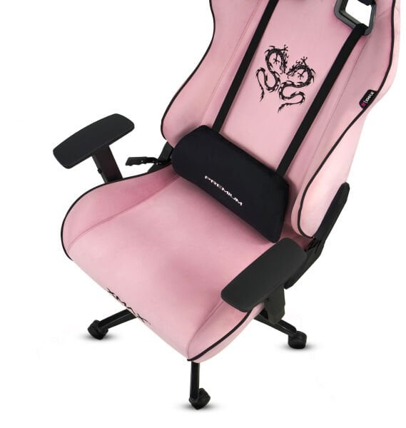 XMAX / Rio Plus Balerion Terletmez Kadife Kumaş Pembe Gaming Oyuncu Koltuğu / 120 Kg Taşır