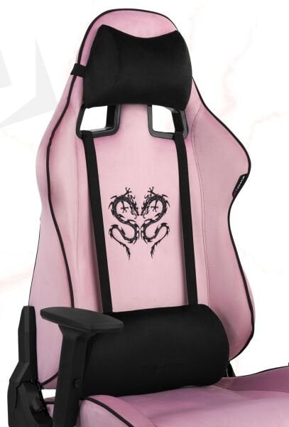 XMAX NO NAME / Rio Plus Balerion Terletmez Kadife Kumaş Pembe Gaming Oyuncu Koltuğu / 120 Kg Taşır