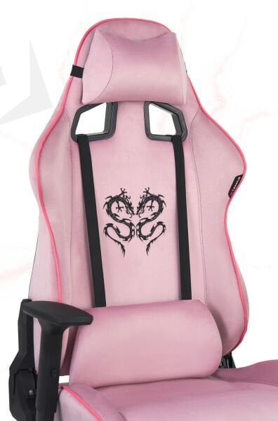 XMAX NO NAME / Rio Plus Balerion Terletmez Kadife Kumaş Pembe Gaming Oyuncu Koltuğu / 120 Kg Taşır