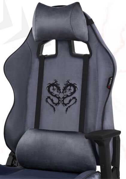 XMAX NO NAME / Rio Balerion Terletmez Kadife Kumaş Antrasit Gaming Oyuncu Koltuğu / 120 Kg Taşır