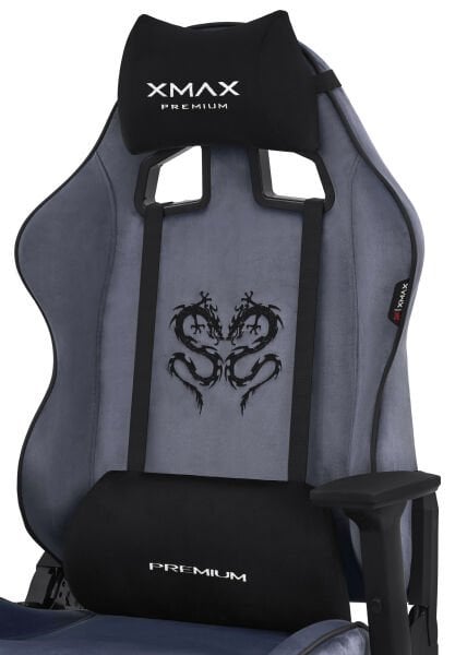 XMAX / Rio Balerion Terletmez Kadife Kumaş Antrasit Gaming Oyuncu Koltuğu / 120 Kg Taşır