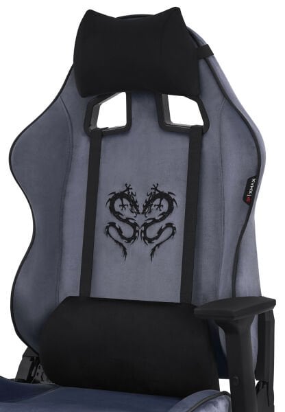 XMAX NO NAME / Rio Balerion Terletmez Kadife Kumaş Antrasit Gaming Oyuncu Koltuğu / 120 Kg Taşır