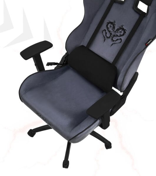 XMAX NO NAME / Rio Balerion Terletmez Kadife Kumaş Antrasit Gaming Oyuncu Koltuğu / 120 Kg Taşır