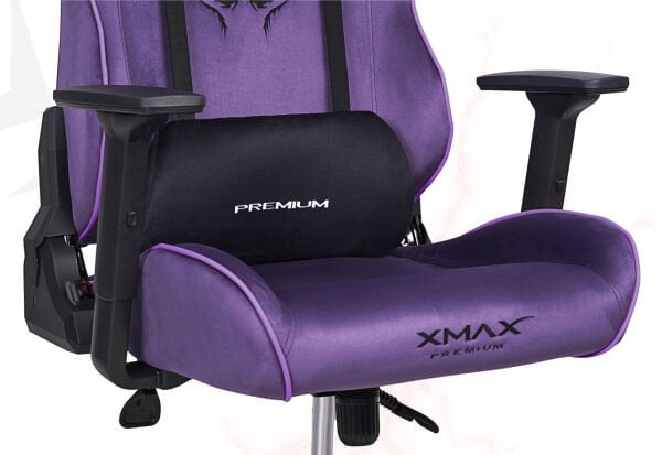 XMAX / Rio Balerion Terletmez Kadife Kumaş Mor Gaming Oyuncu Koltuğu / 120 Kg Taşır