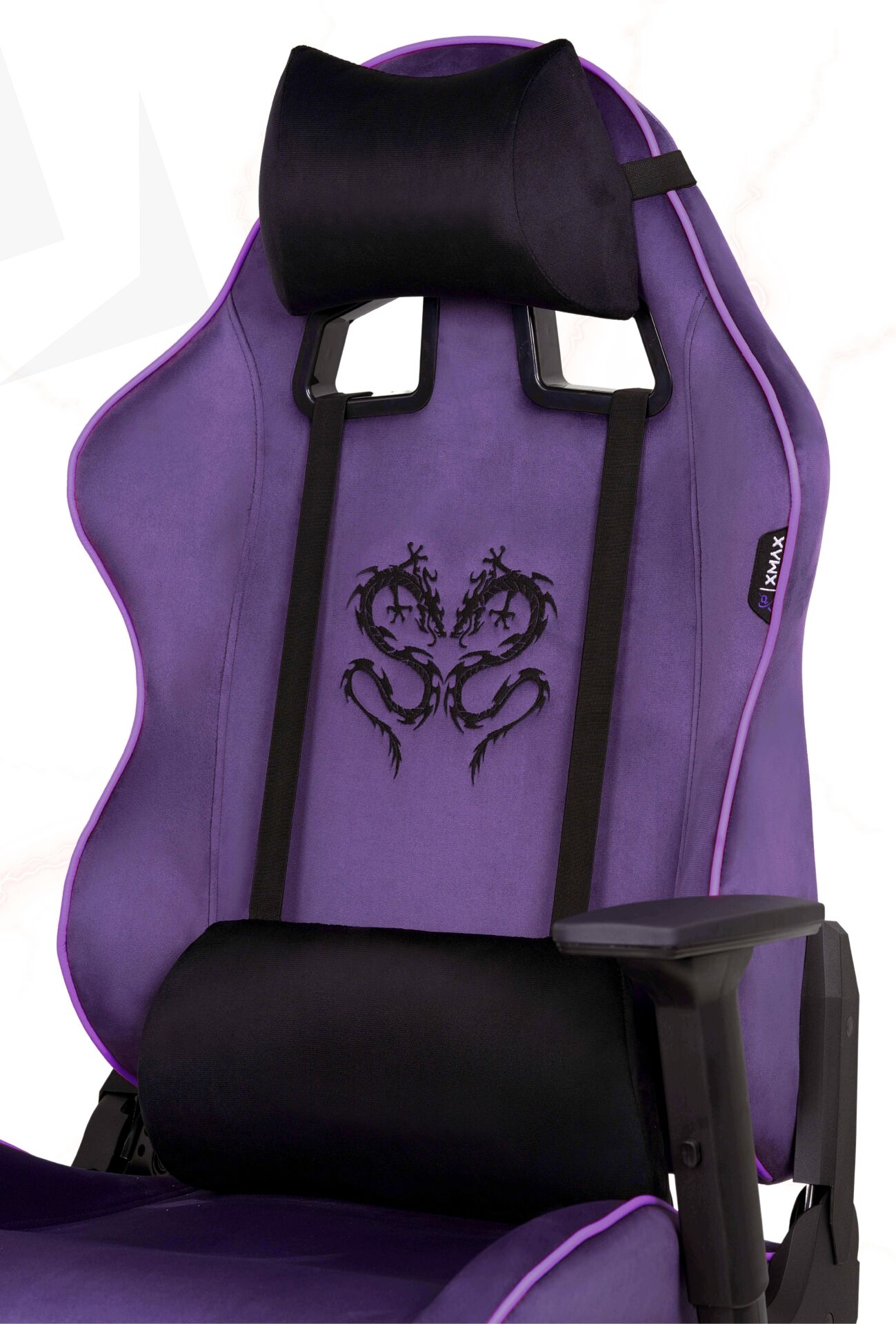 XMAX / Rio Balerion Terletmez Kadife Kumaş Mor Gaming Oyuncu Koltuğu / 120 Kg Taşır
