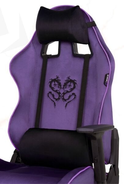 XMAX / Rio Balerion Terletmez Kadife Kumaş Mor Gaming Oyuncu Koltuğu / 120 Kg Taşır