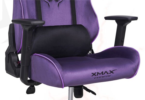 XMAX / Rio Balerion Terletmez Kadife Kumaş Mor Gaming Oyuncu Koltuğu / 120 Kg Taşır