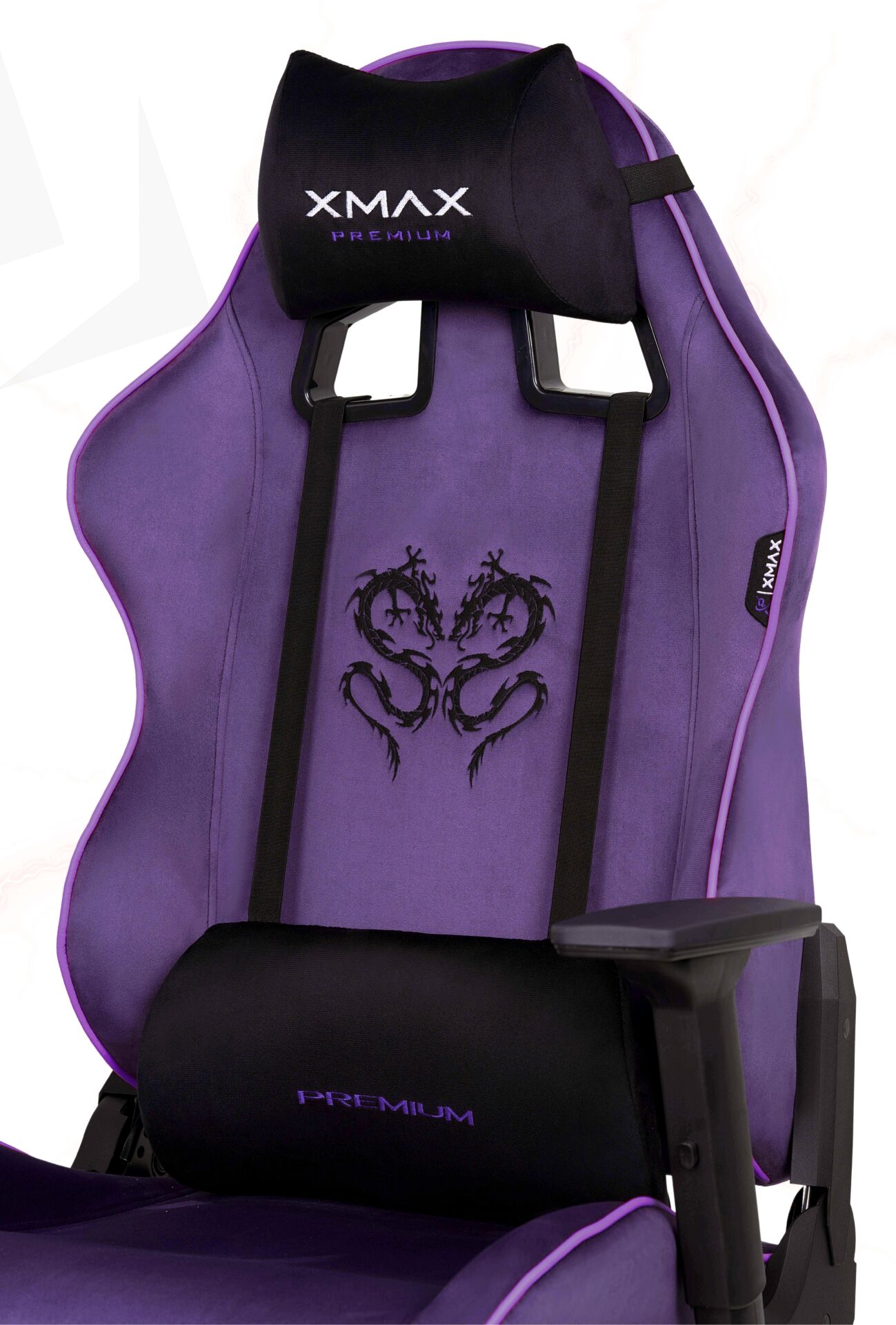 XMAX / Rio Balerion Terletmez Kadife Kumaş Mor Gaming Oyuncu Koltuğu / 120 Kg Taşır