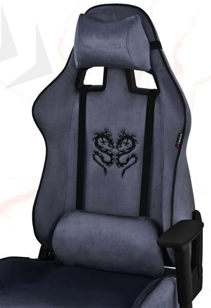 XMAX NO NAME / Rio Plus Balerion Terletmez Kadife Kumaş Antrasit Gaming Oyuncu Koltuğu / 120 Kg Taşır