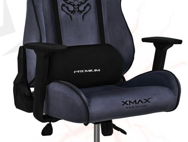 XMAX / Rio Plus Balerion Terletmez Kadife Kumaş Antrasit Gaming Oyuncu Koltuğu / 120 Kg Taşır