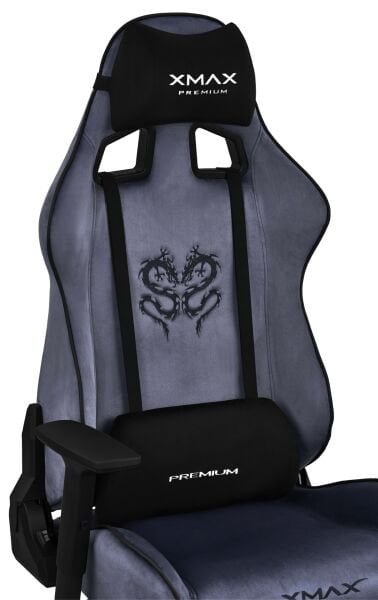 XMAX / Rio Plus Balerion Terletmez Kadife Kumaş Antrasit Gaming Oyuncu Koltuğu / 120 Kg Taşır