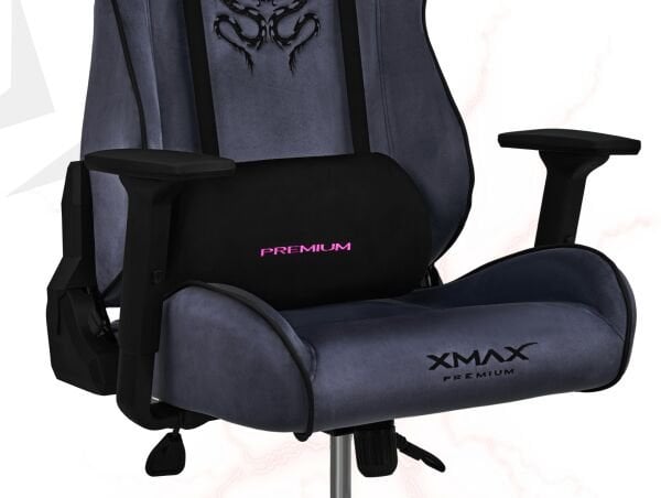 XMAX / Rio Plus Balerion Terletmez Kadife Kumaş Antrasit Gaming Oyuncu Koltuğu / 120 Kg Taşır