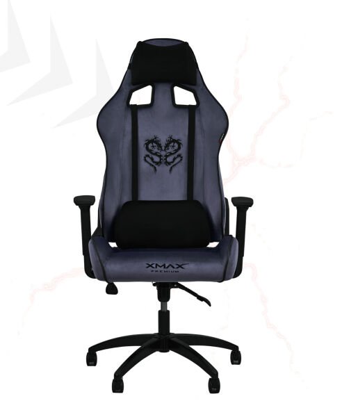 XMAX NO NAME / Rio Plus Balerion Terletmez Kadife Kumaş Antrasit Gaming Oyuncu Koltuğu / 120 Kg Taşır