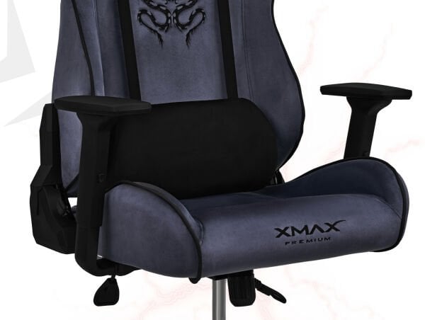 XMAX NO NAME / Rio Plus Balerion Terletmez Kadife Kumaş Antrasit Gaming Oyuncu Koltuğu / 120 Kg Taşır