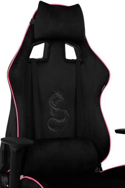 XMAX NO NAME / Rio Plus Balerion Terletmez Kadife Kumaş Siyah Gaming Oyuncu Koltuğu / 120 Kg Taşır