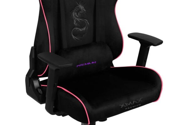 XMAX / Rio Plus Balerion Terletmez Kadife Kumaş Siyah Gaming Oyuncu Koltuğu / 120 Kg Taşır