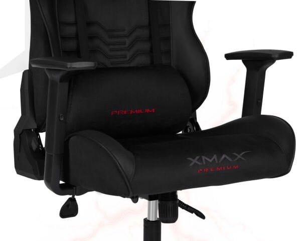 XMAX  / Rio Terletmez Kısmi Derili Kadife Kumaş Siyah Gaming Oyuncu Koltuğu / 120 Kg Taşır