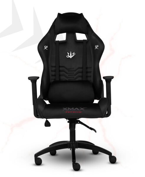 XMAX NO NAME / Rio Terletmez Kısmi Derili Kadife Kumaş Siyah Gaming Oyuncu Koltuğu / 120 Kg Taşır