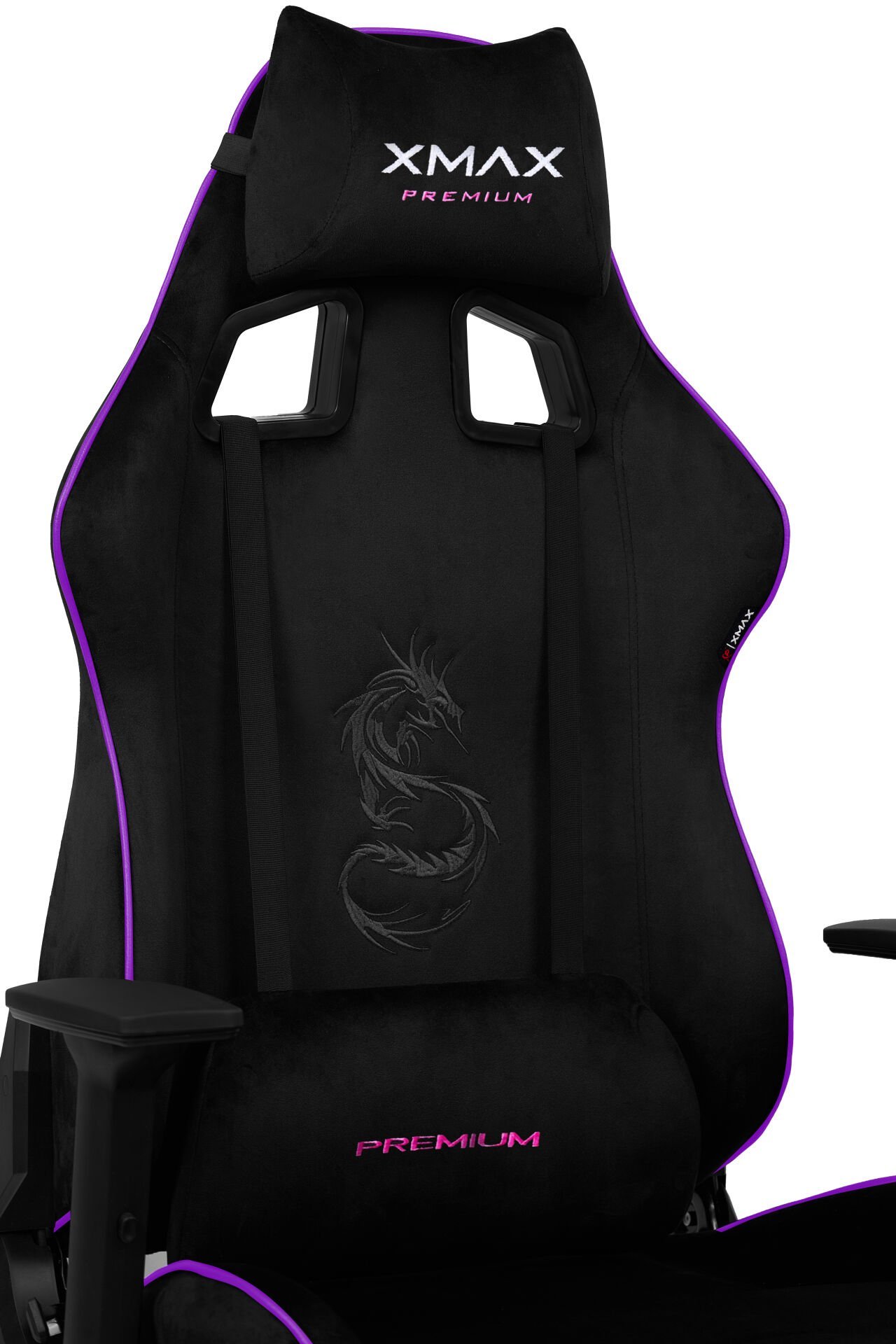 XMAX / Rio Plus Balerion Terletmez Kadife Kumaş Siyah Gaming Oyuncu Koltuğu / 120 Kg Taşır