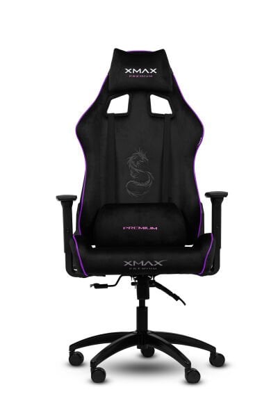 XMAX / Rio Plus Balerion Terletmez Kadife Kumaş Siyah Gaming Oyuncu Koltuğu / 120 Kg Taşır